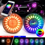 7 inch APP control colorful streamer headlights for JEEP （2pcs）