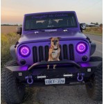 7 inch APP control colorful streamer headlights for JEEP （2pcs）