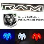 Dynamic Light Up Led Emblem for Do'dge RAM  (Front/back)