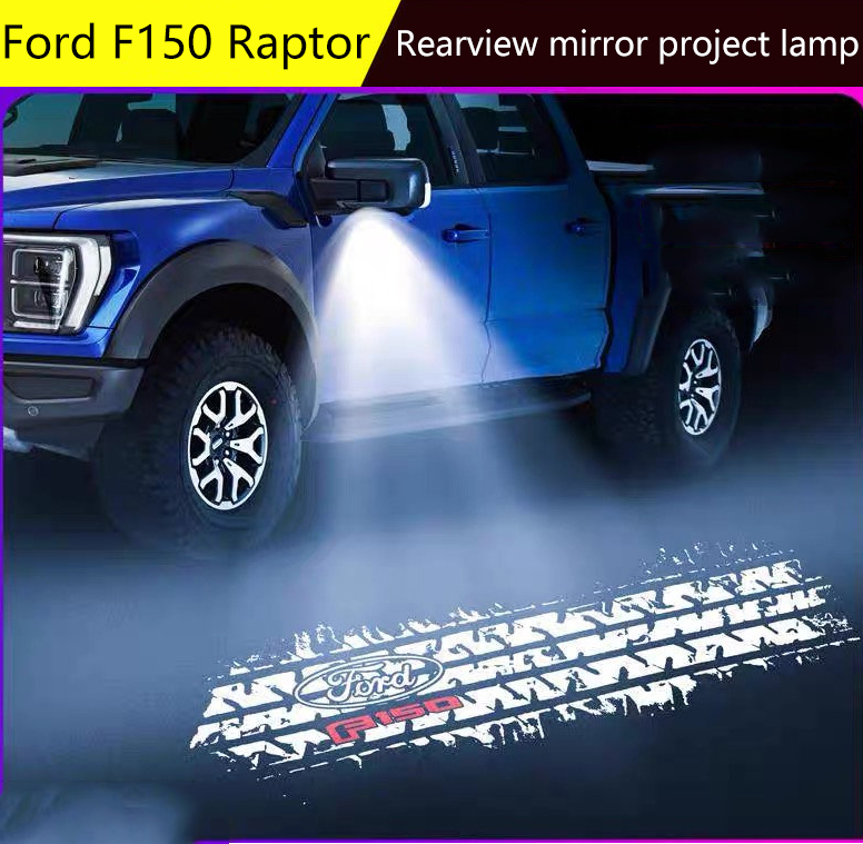 For'd F150 Raptor RearView Mirror Projection Light Welcome Carpet Lamp 2015-2025 Year (2pcs/pair)